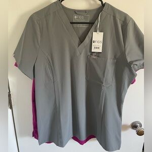 Women's Dark Sage Catarina™ FIONLITE™ - Slim Scrub Top - L / Dark Sage